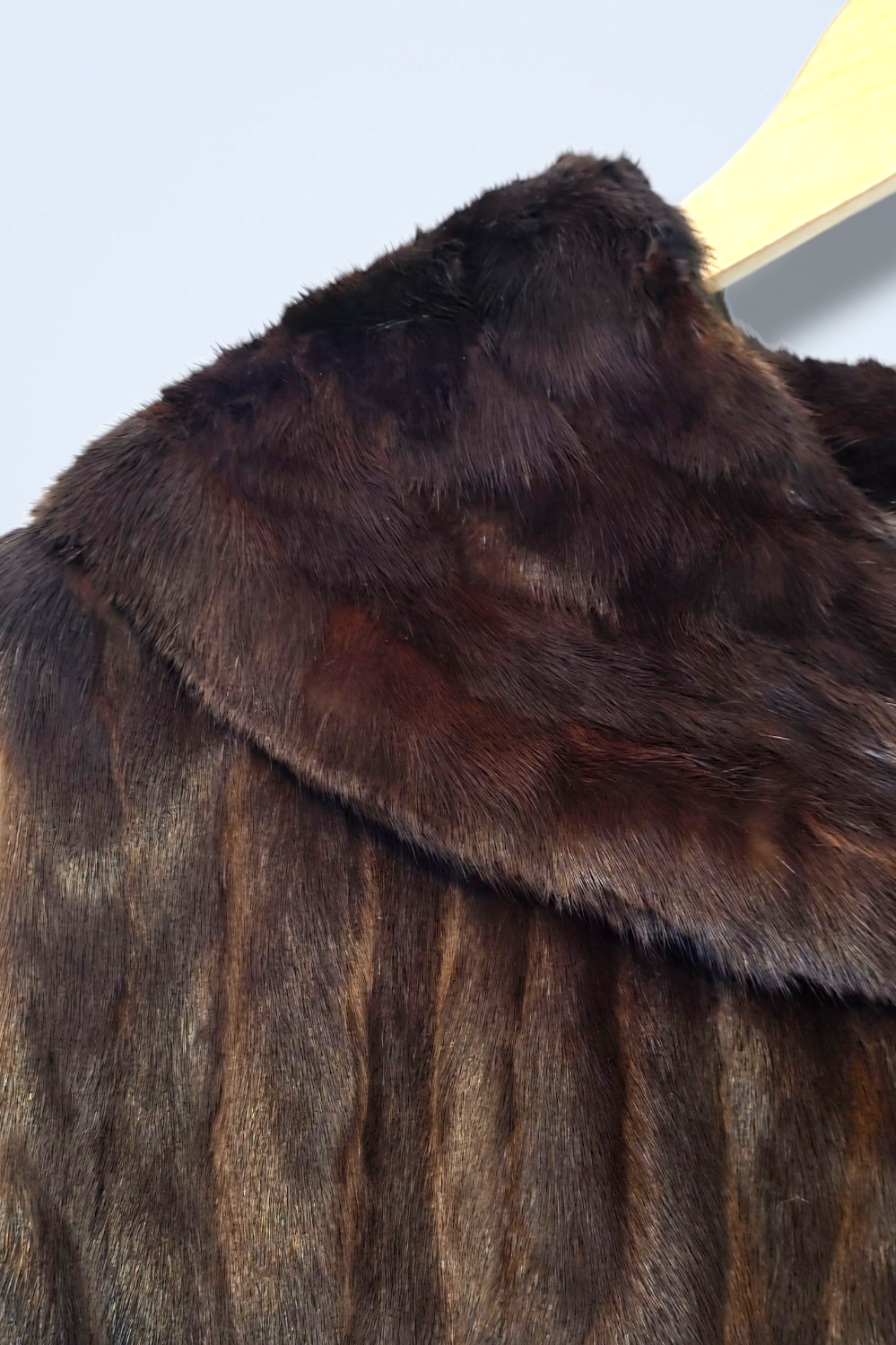 Faux Fur Ermin Mink-style Gilet Waist Coat Hook & Eye