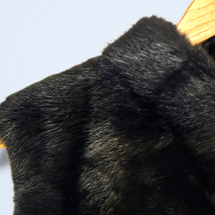 Faux Fur Vintage Hook & Eye Gilet Waist Coat with Pockets