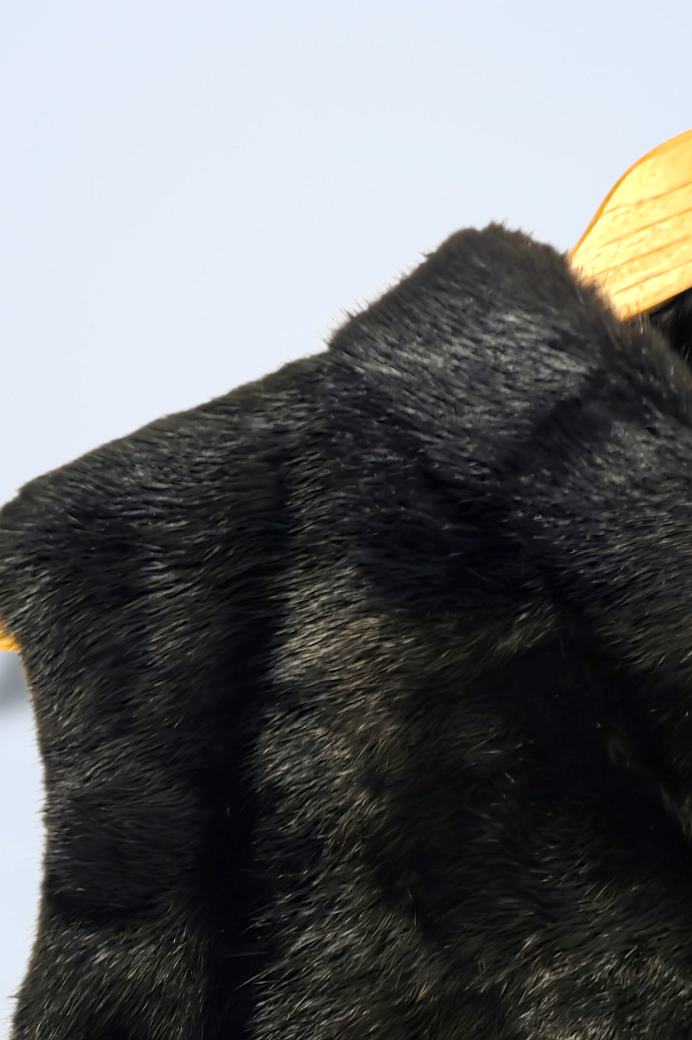 Faux Fur Vintage Hook & Eye Gilet Waist Coat with Pockets