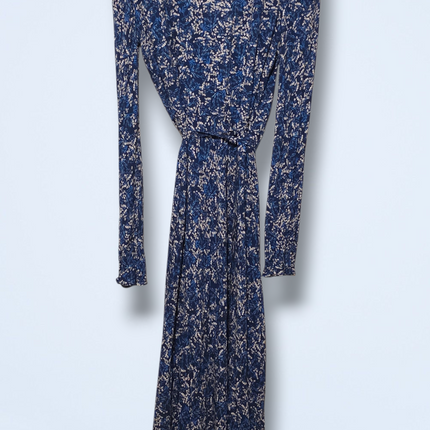 Feather & Bone – Size 3 – Blue & White Floral Wrap Dress