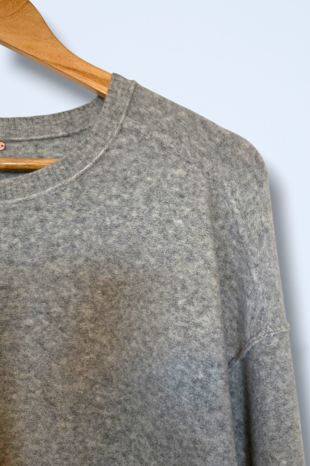 Free People Heather Grey Size Small Knitted Jumper