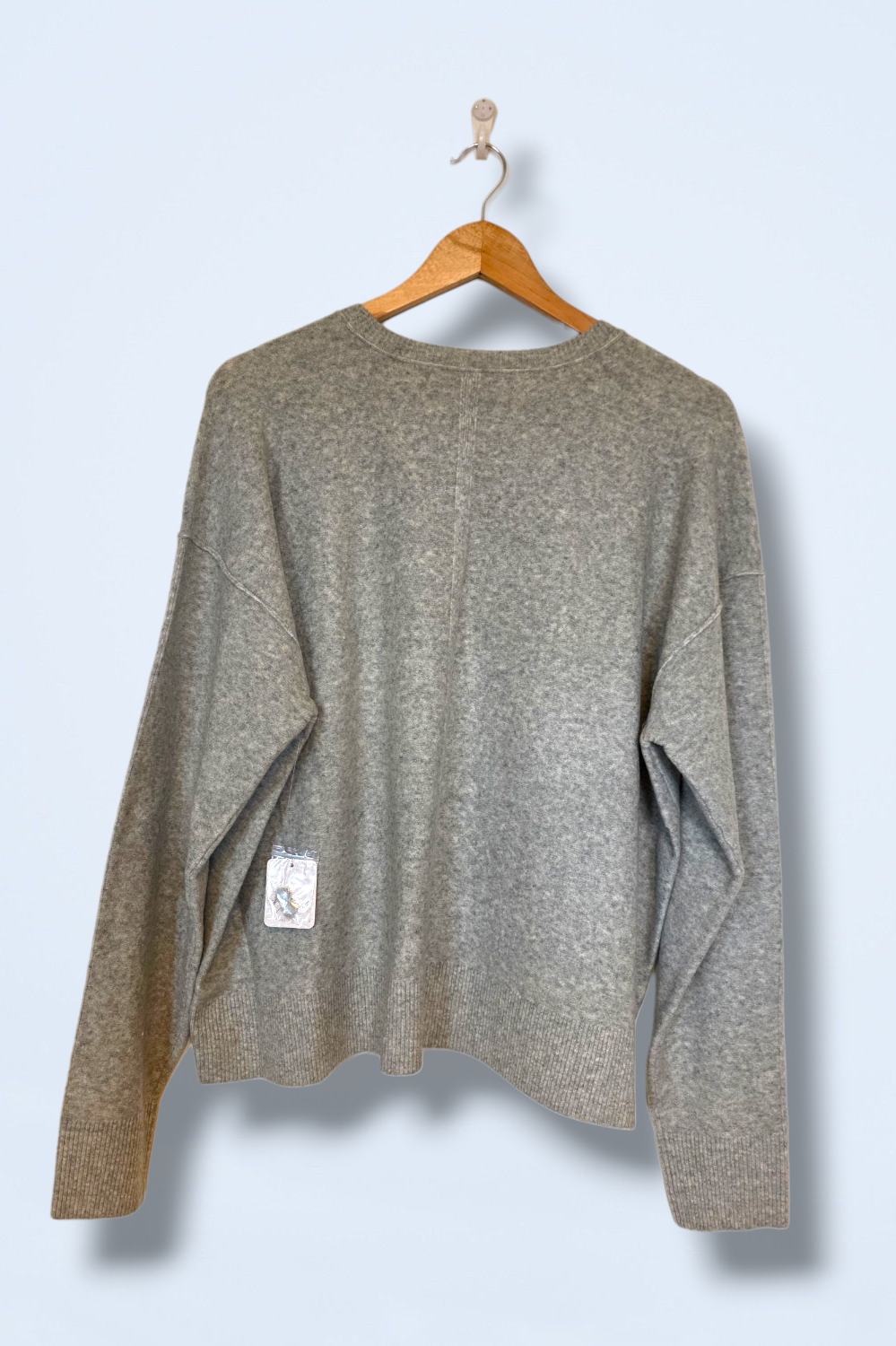 Free People Heather Grey Size Small Knitted Jumper