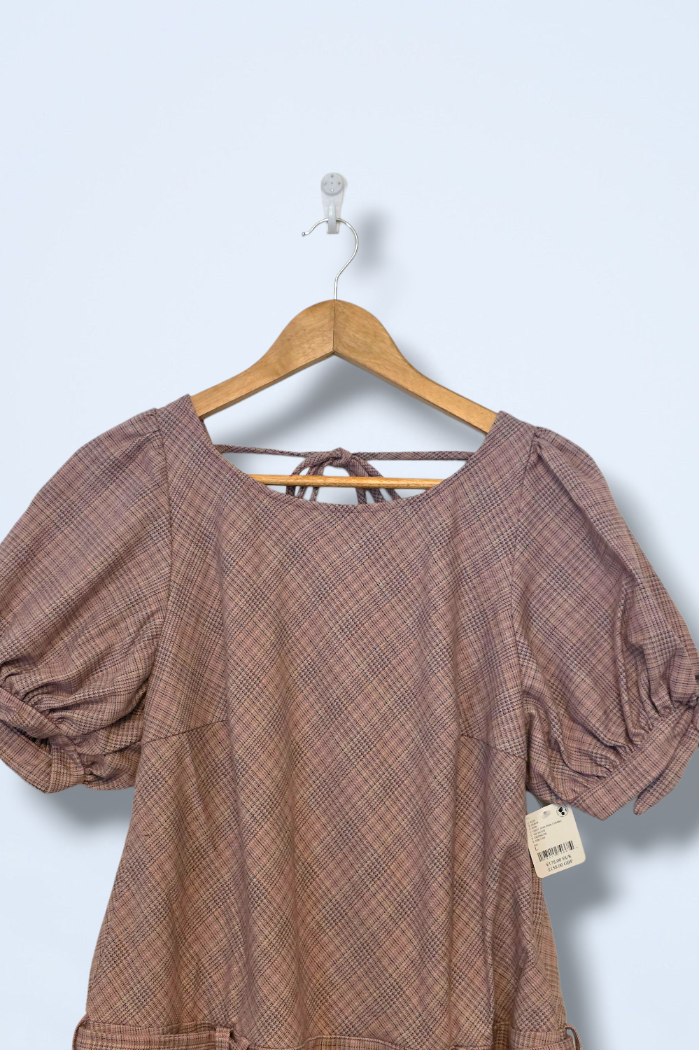 Free People Sevi Plaid Mini Dress New Size Large