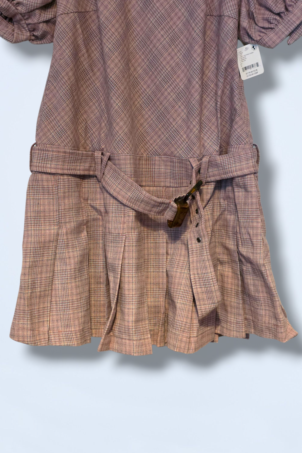 Free People Sevi Plaid Mini Dress New Size Large