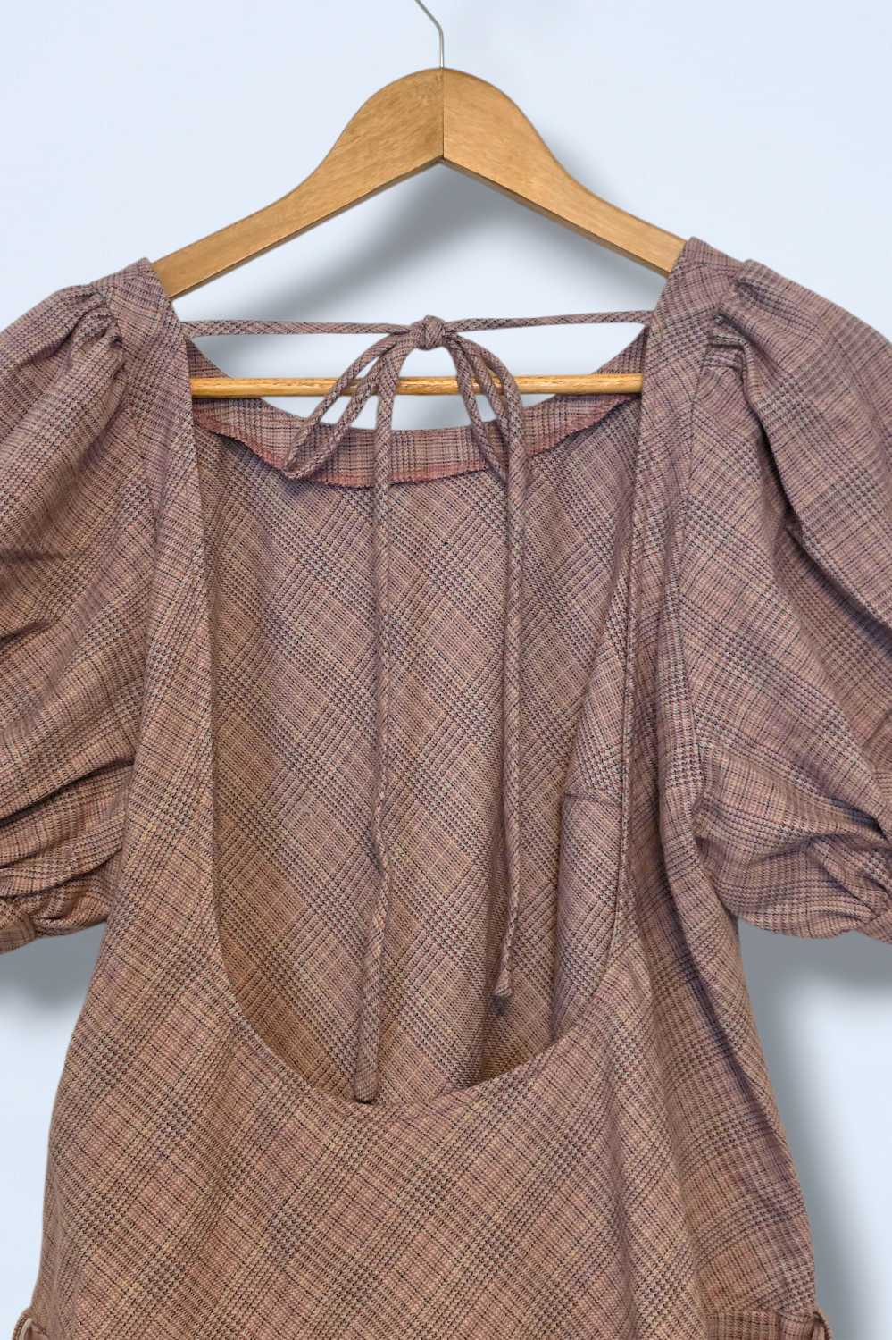 Free People Sevi Plaid Mini Dress New Size Large