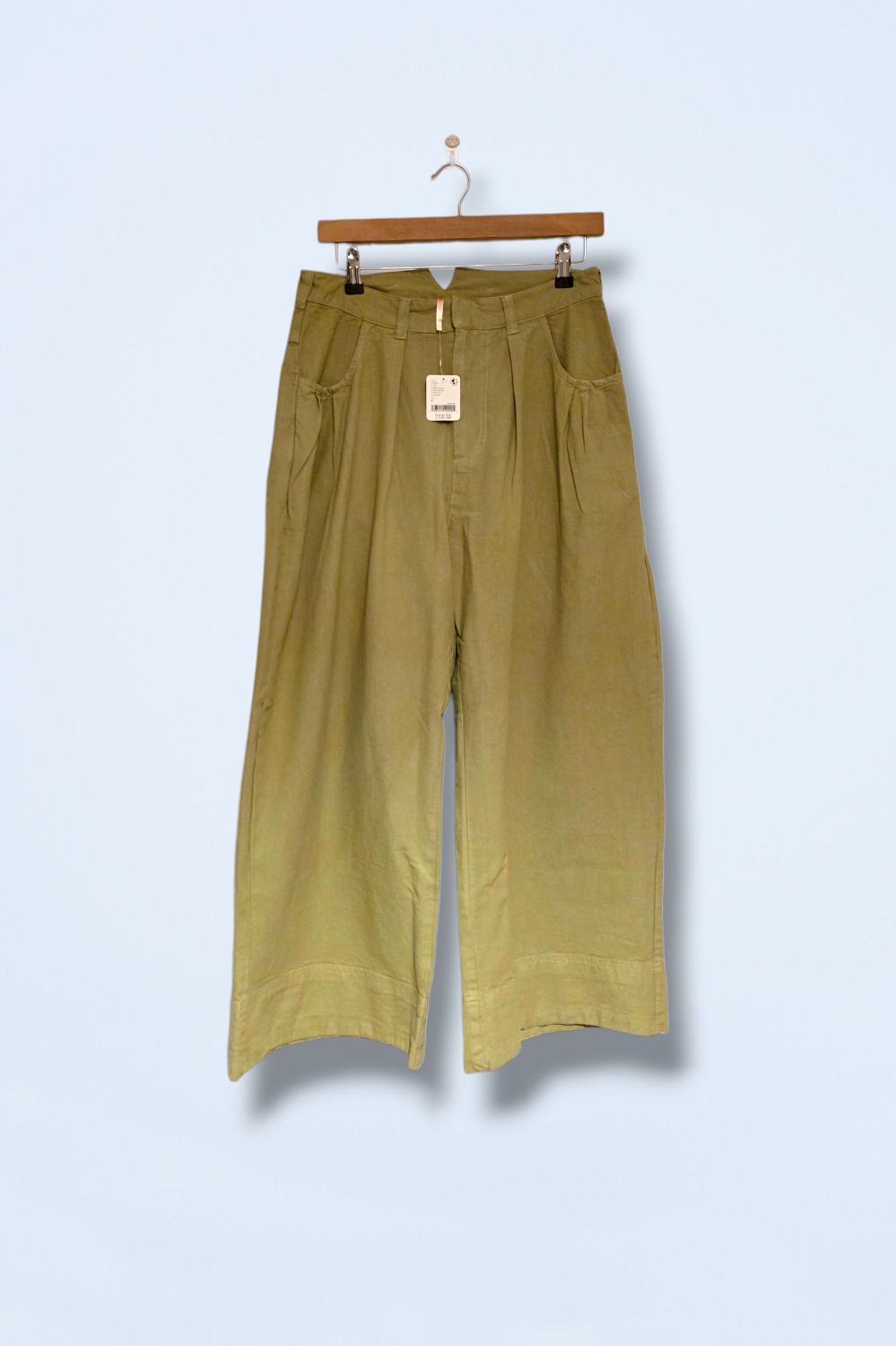 Free People Khaki Sweet Talk Chino Pants New UK 10