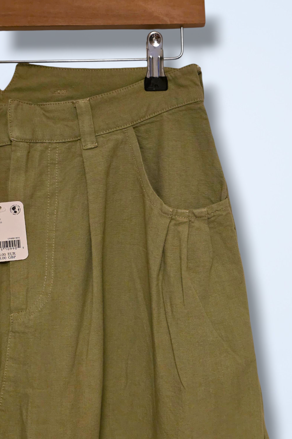 Free People Khaki Sweet Talk Chino Pants New UK 10