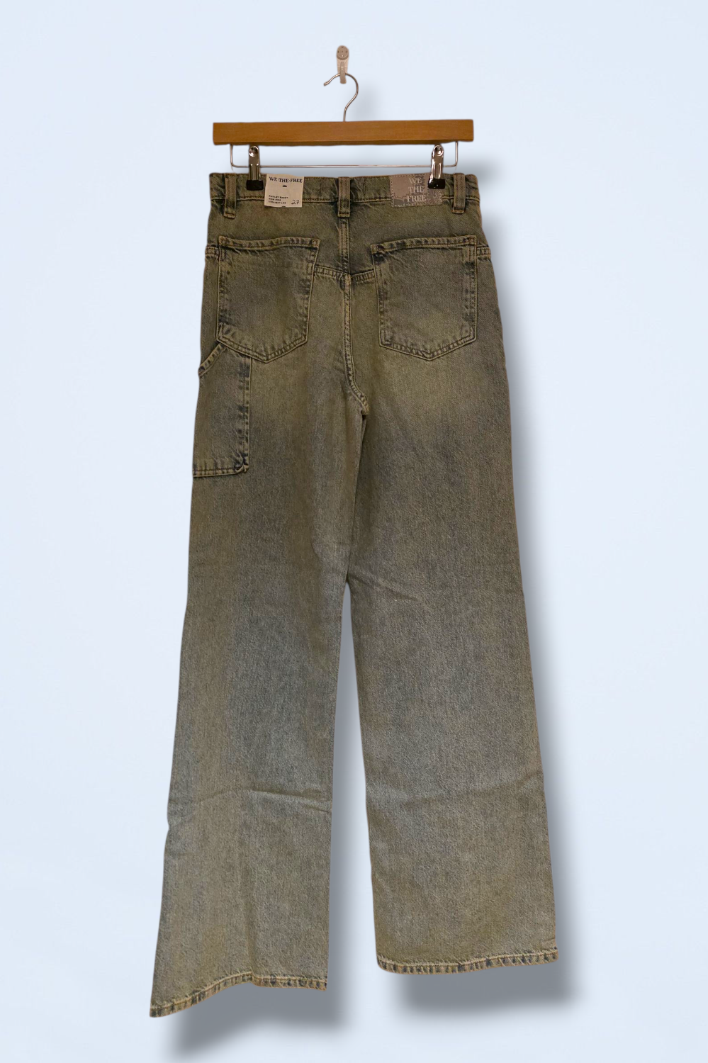 Free People W27 Tinsley Baggy Straight Leg Jeans New