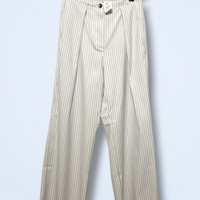 Free People – White Pin-striped Trousers – NWT – Size Small
