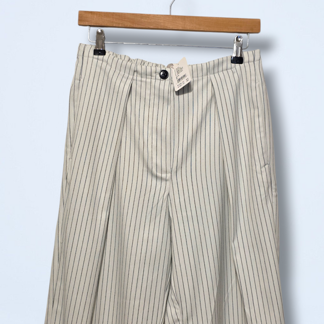 Free People – White Pin-striped Trousers – NWT – Size Small