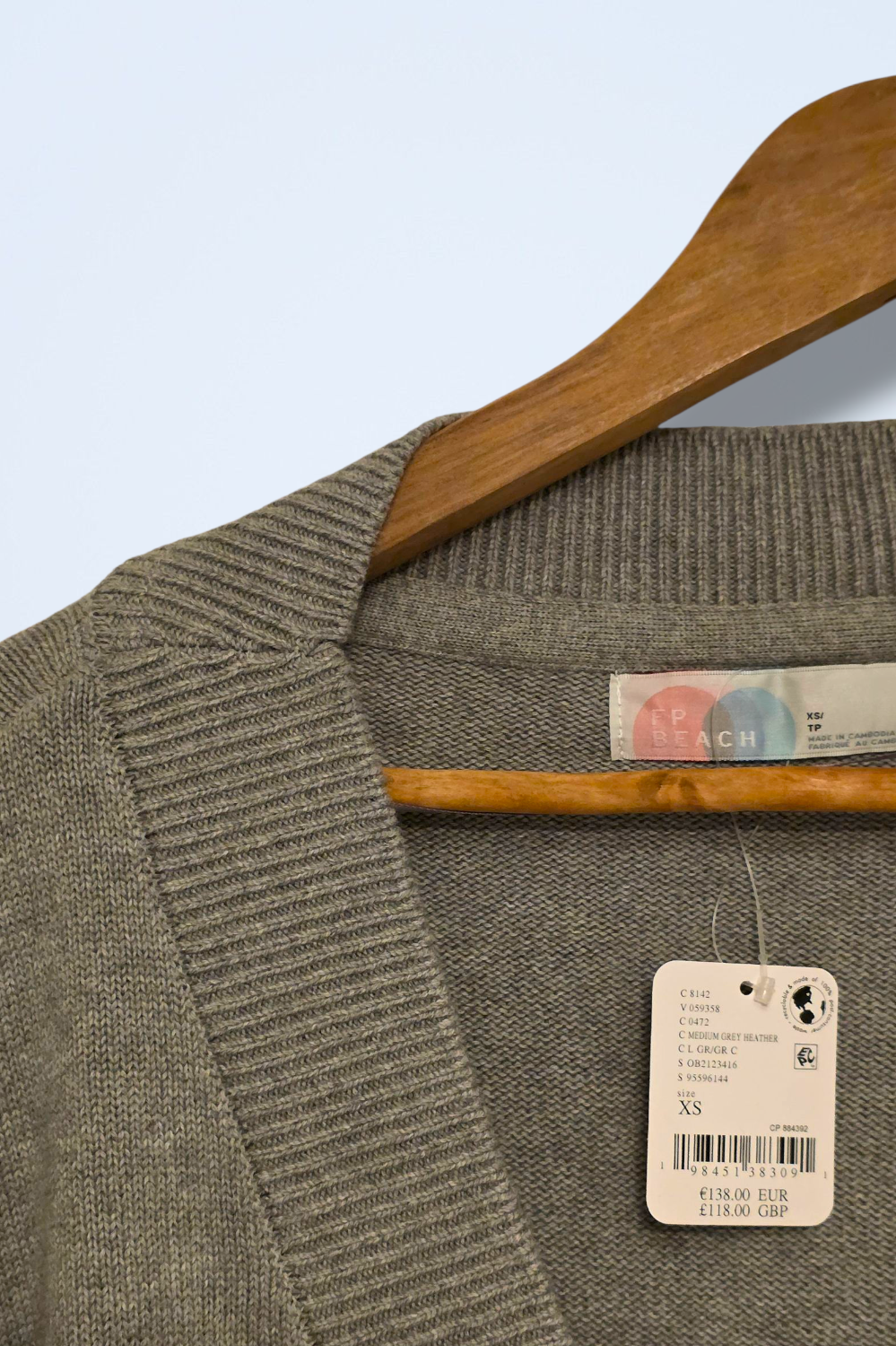 Free People New Size XS Grey Two-piece Solar Set RRP £118