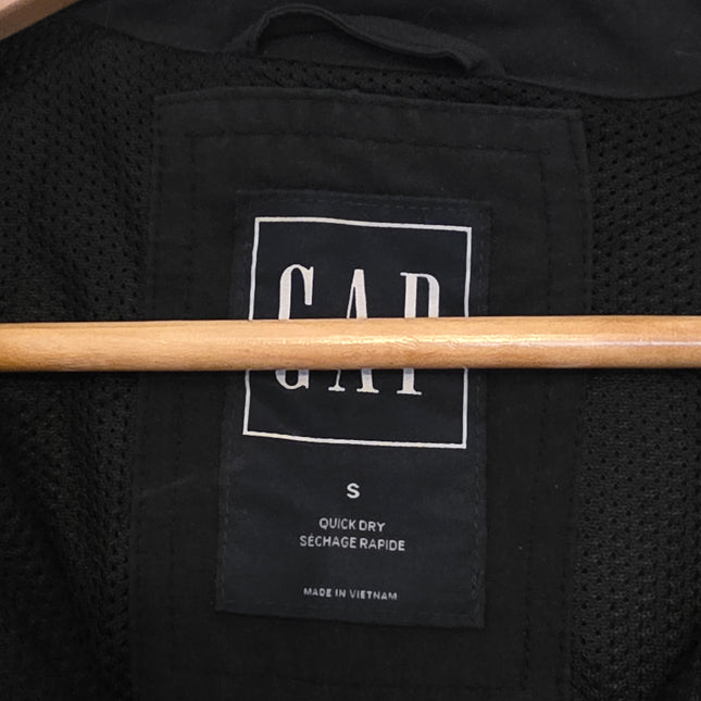 Gap Black Pull Over ¼ Windbreaker Size Small