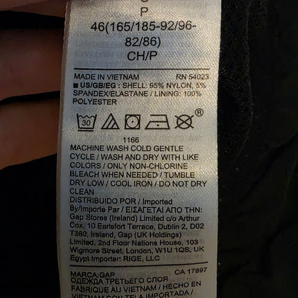 Gap Black Pull Over ¼ Windbreaker Size Small