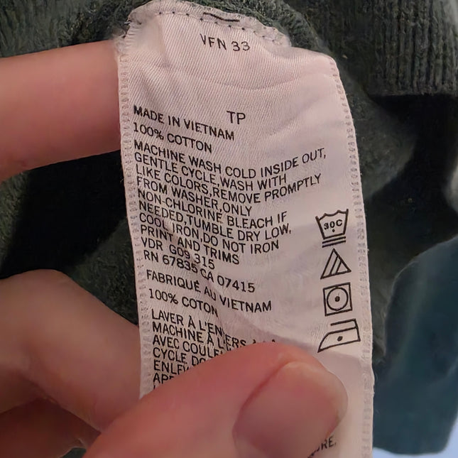 Green Long-sleeved Jumper Embroidered Logo Nautica Size XS