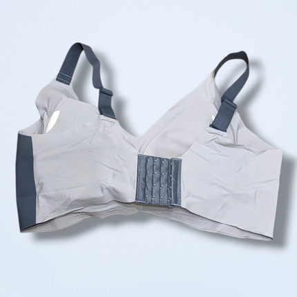 New Seamless Support Bra – Grey – 4XL – Hidden Support – Hook & Eye