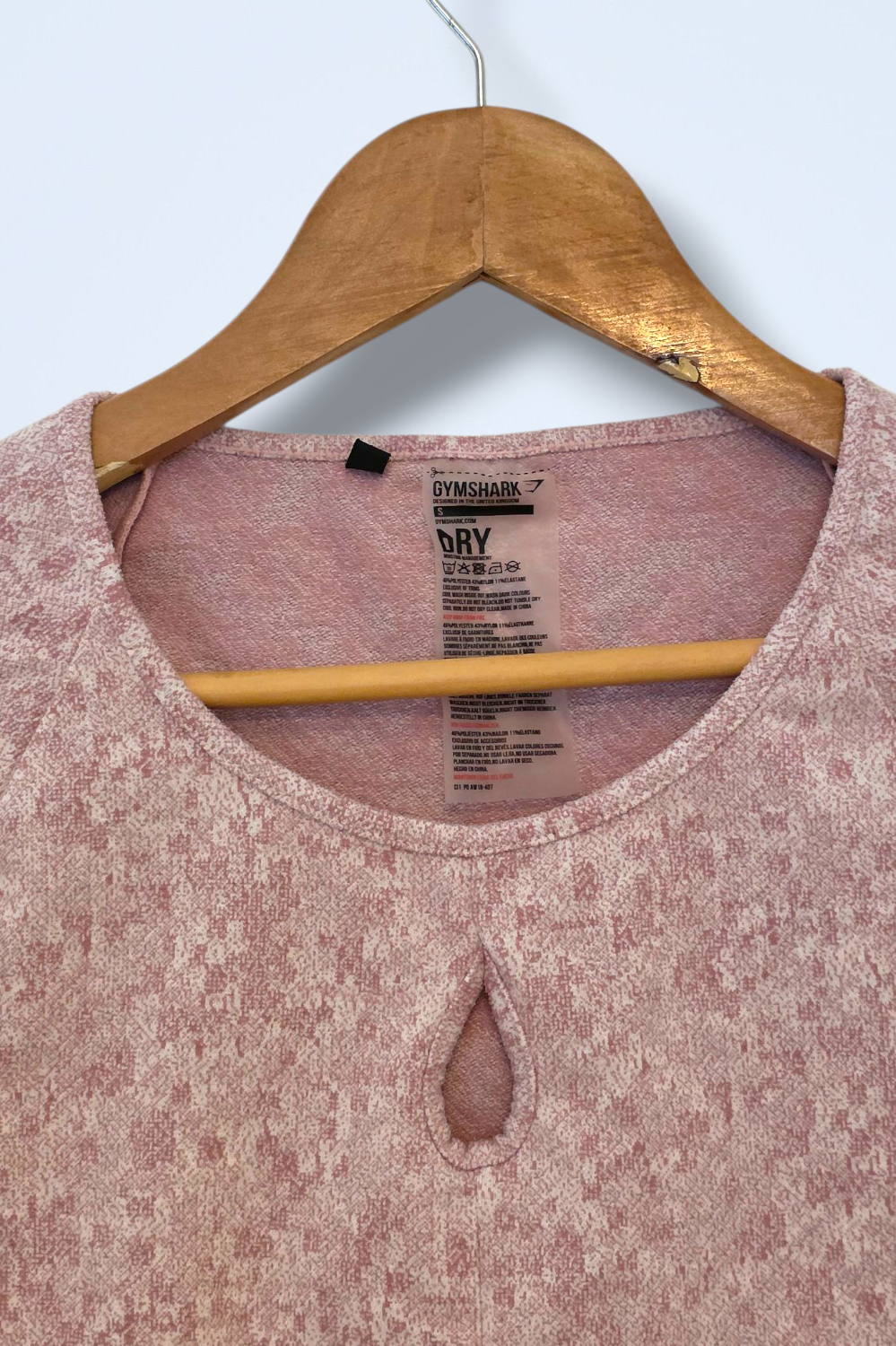 Gym Shark Size Small Dry Two-piece Gym Set Pink