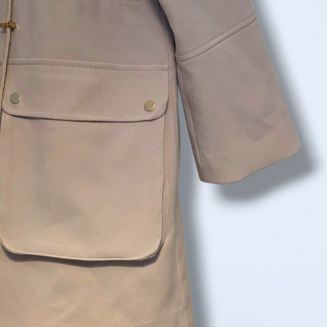 Beige Snap Button & Zipped H&M Trench Coat