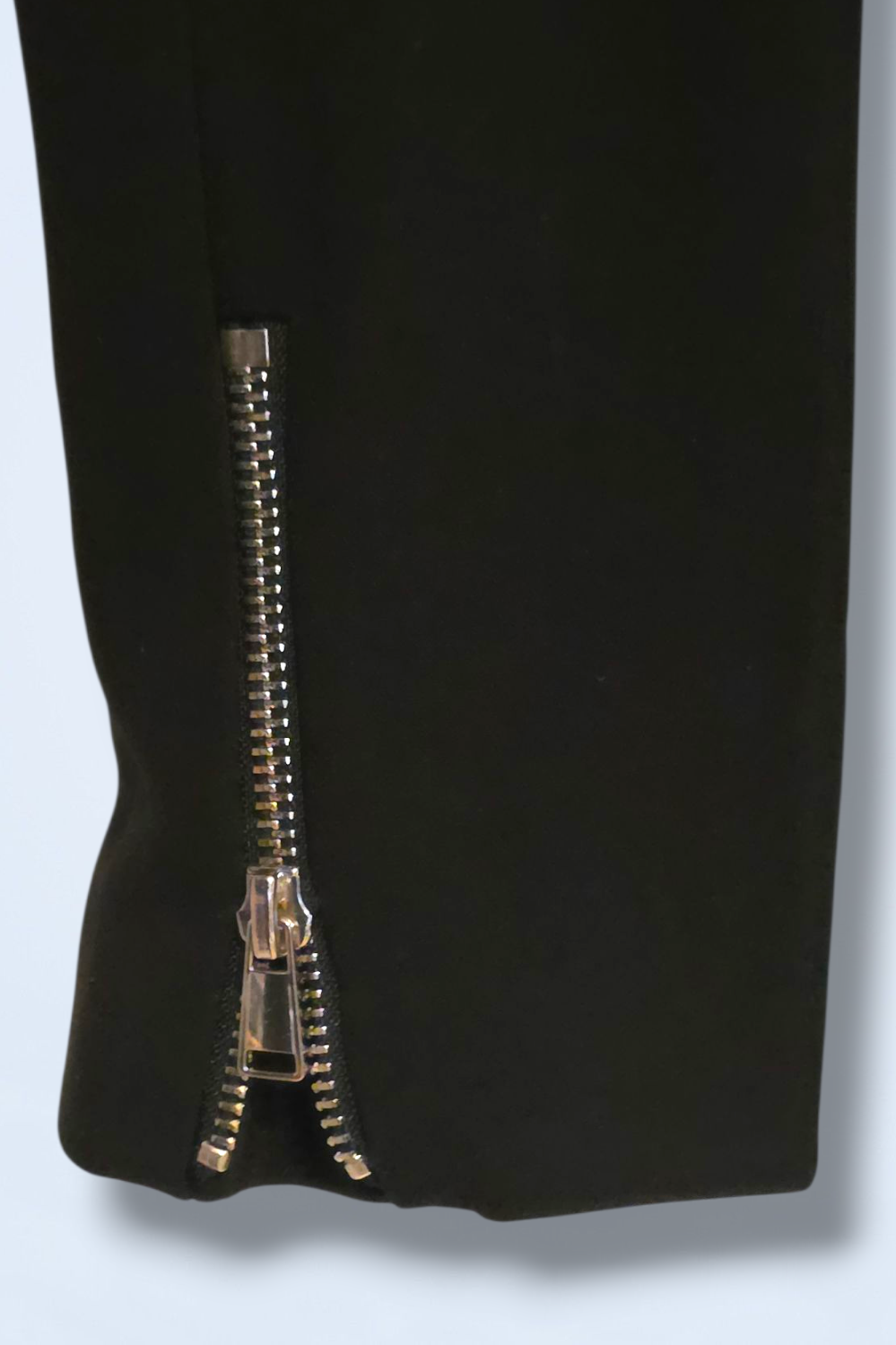 H&M Black Smart Casual Asymmetrical Zipped Coat Size 8