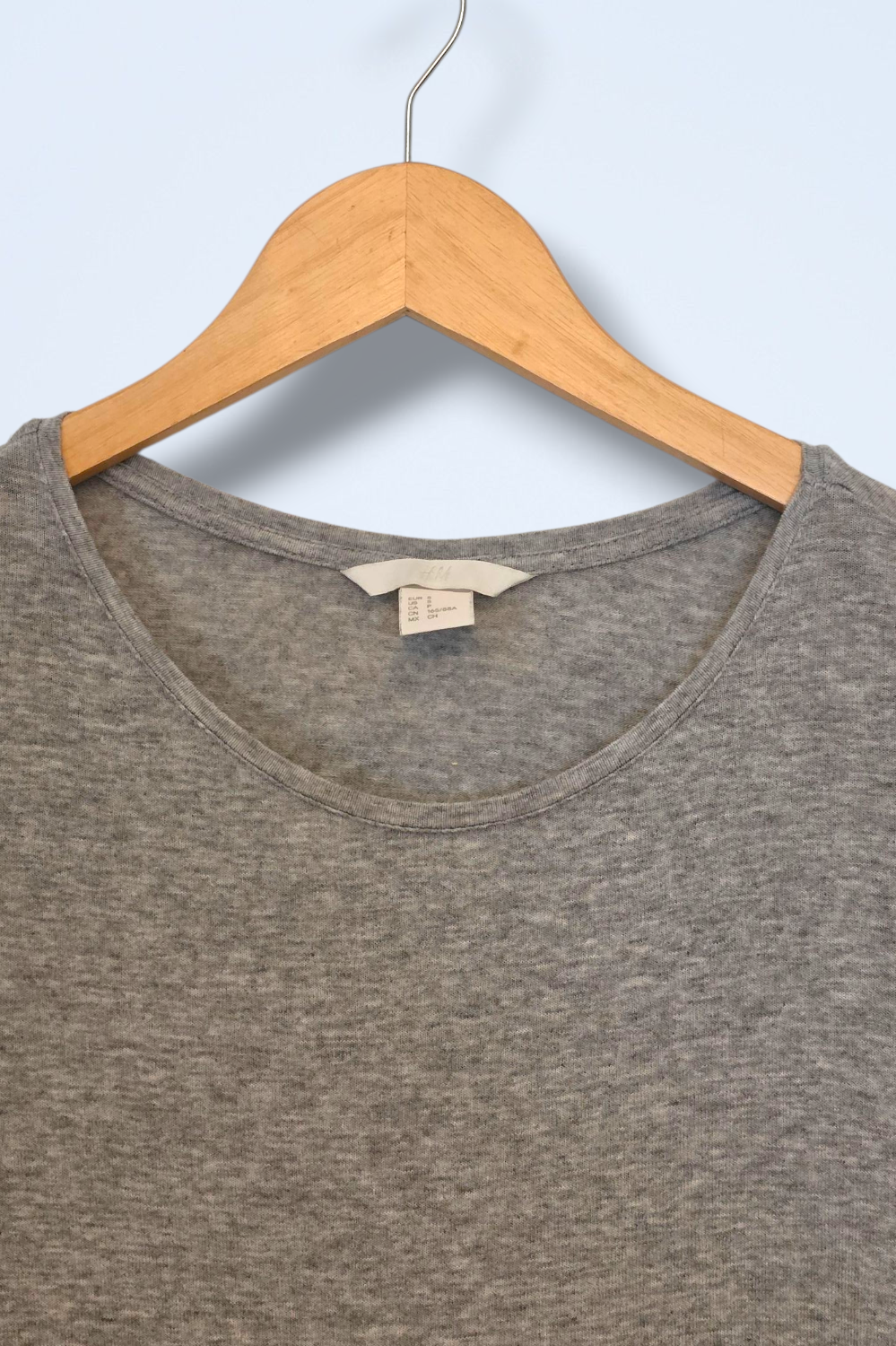 H&M Grey & White Tassel Detailed Casual T-Shirt Size Small