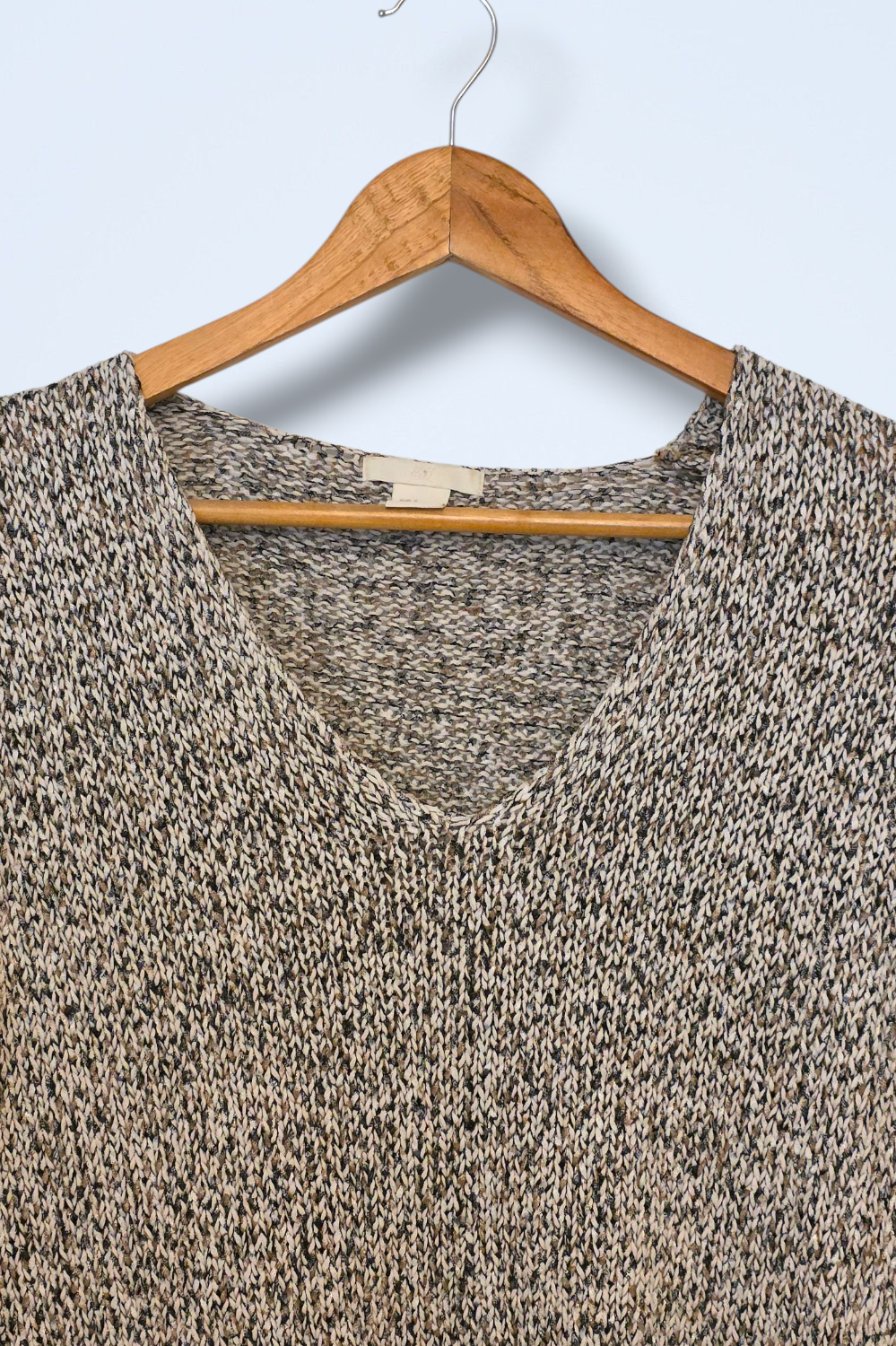 H&M Multi Coloured Knitted V-Neck Jumper Size Small