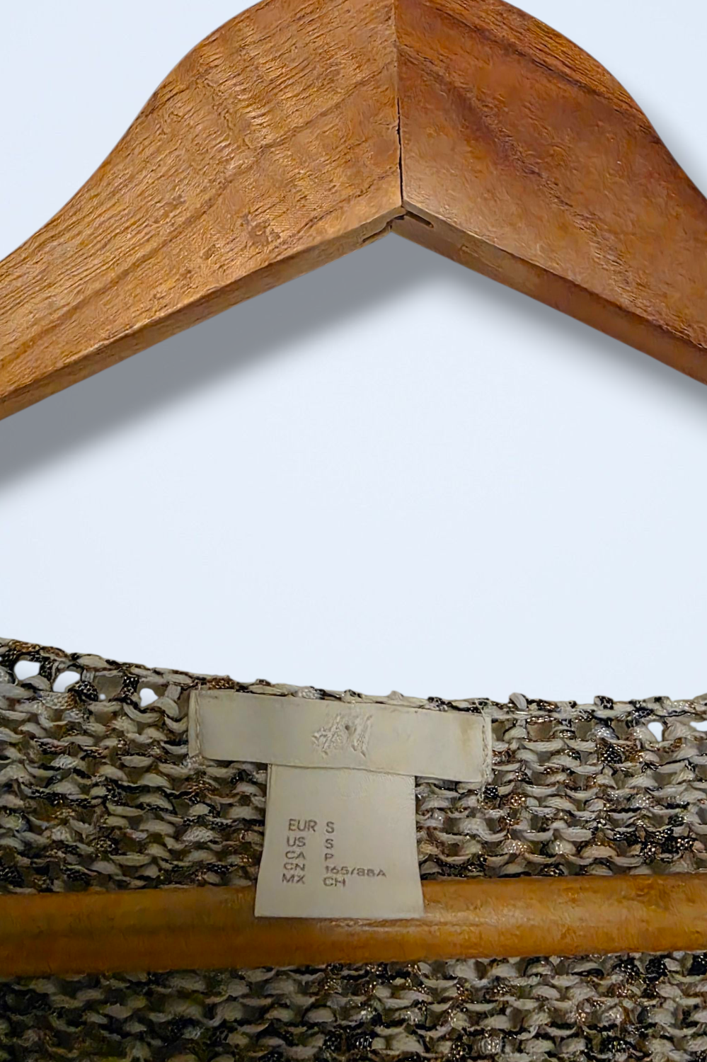 H&M Multi Coloured Knitted V-Neck Jumper Size Small