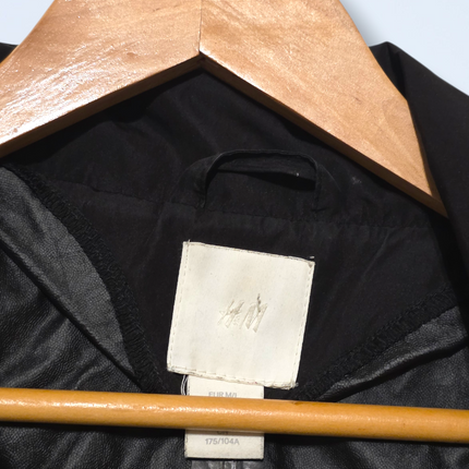 Black H&M Oversized M/L Poncho Raincoat Snap Button