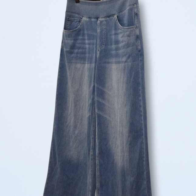 Halara – Size Medium Petite – Wide-leg Elasticated Jeans