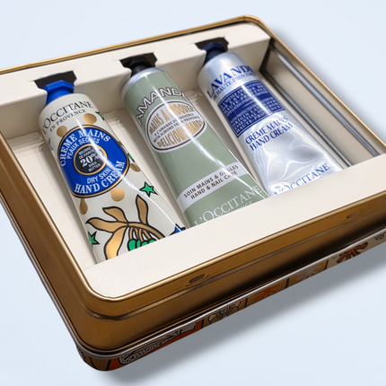 L'Occitane – Three-piece Hand Cream Gift Set – Metal Tin