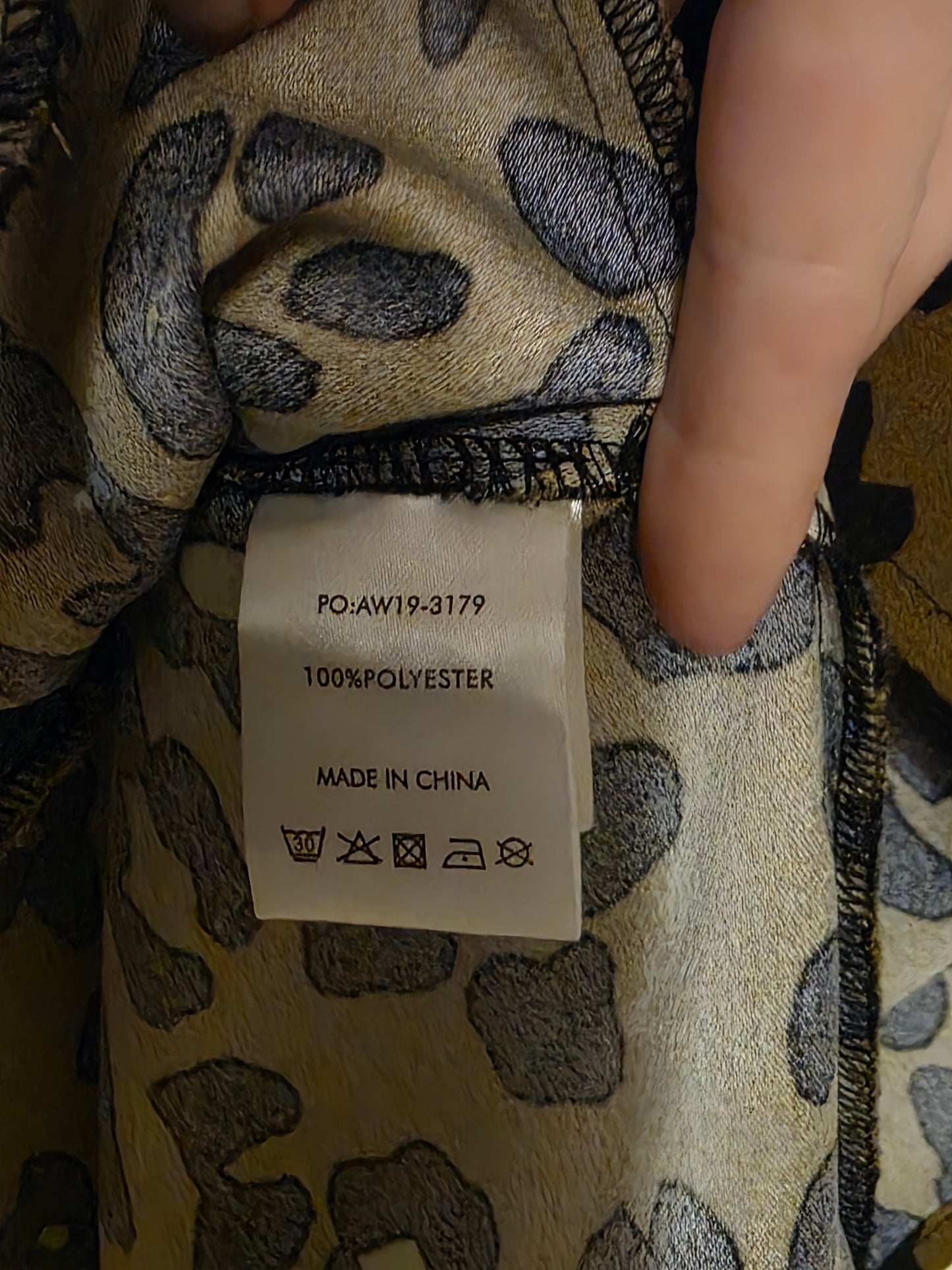 Hush Size 8 Khaki Animal Print Autumn Dress Polyester Blend