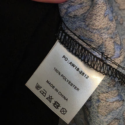 Hush UK 10 Blue & Black ¾ Sleeved Shift Dress Polyester