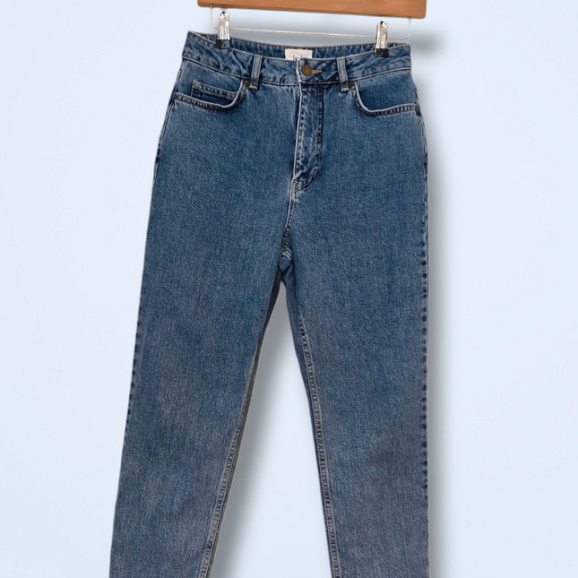 Hush Denim High Waist Mom Jeans Size UK 8