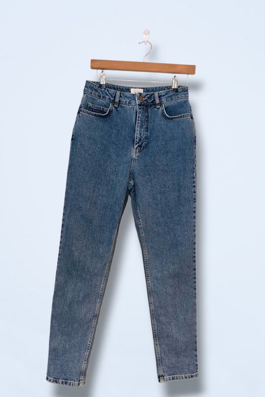 Hush Denim High Waist Mom Jeans Size UK 8