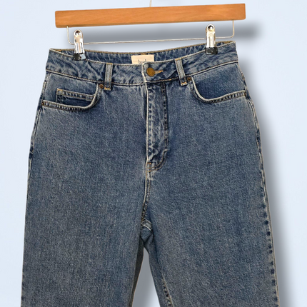 Hush Denim High Waist Mom Jeans Size UK 8