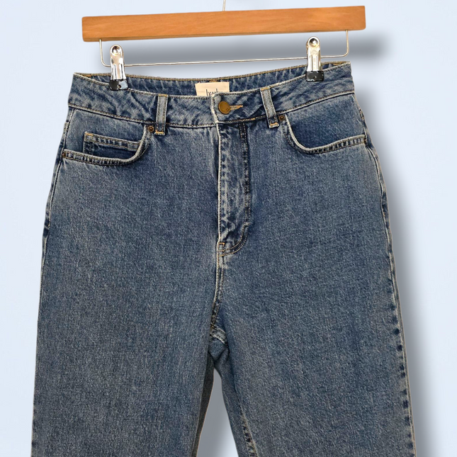 Hush Denim High Waist Mom Jeans Size UK 8