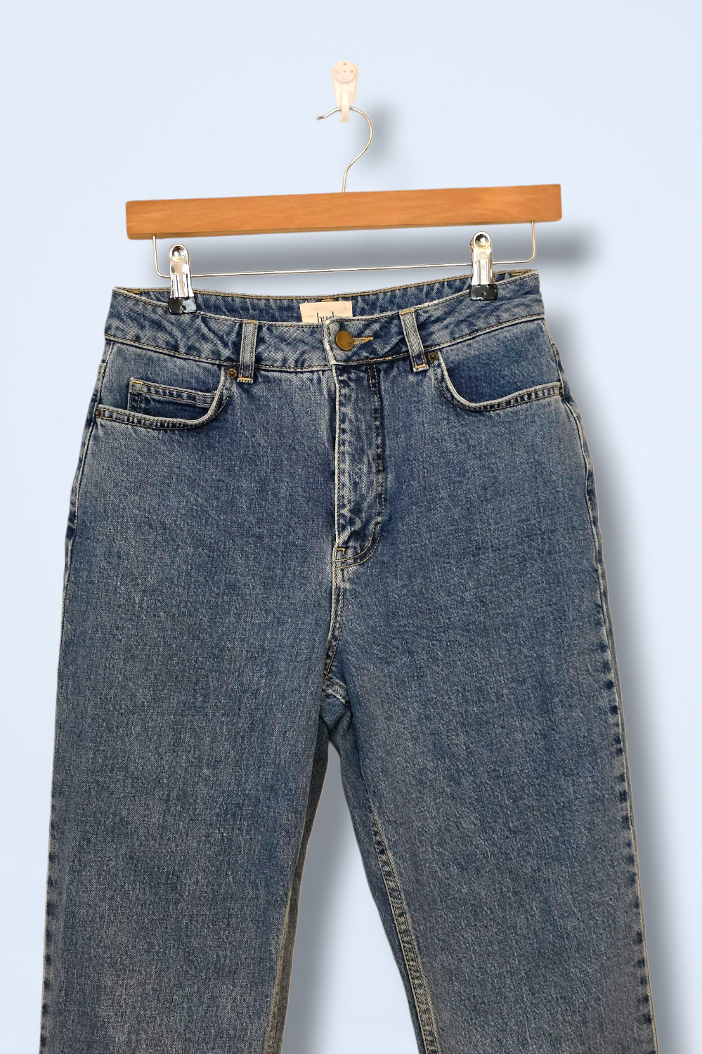 Hush Denim High Waist Mom Jeans Size UK 8