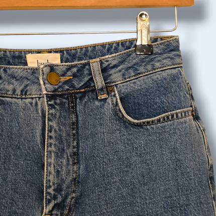 Hush Denim High Waist Mom Jeans Size UK 8