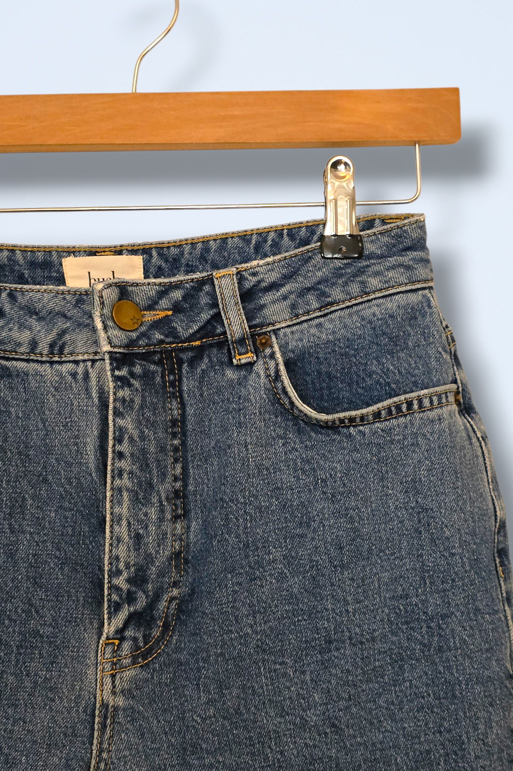 Hush Denim High Waist Mom Jeans Size UK 8