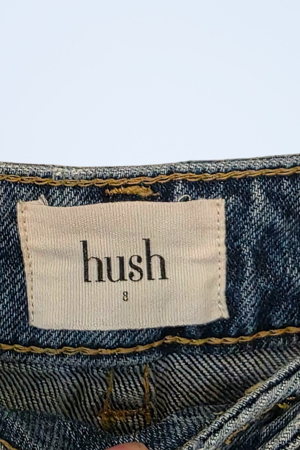 Hush Denim High Waist Mom Jeans Size UK 8