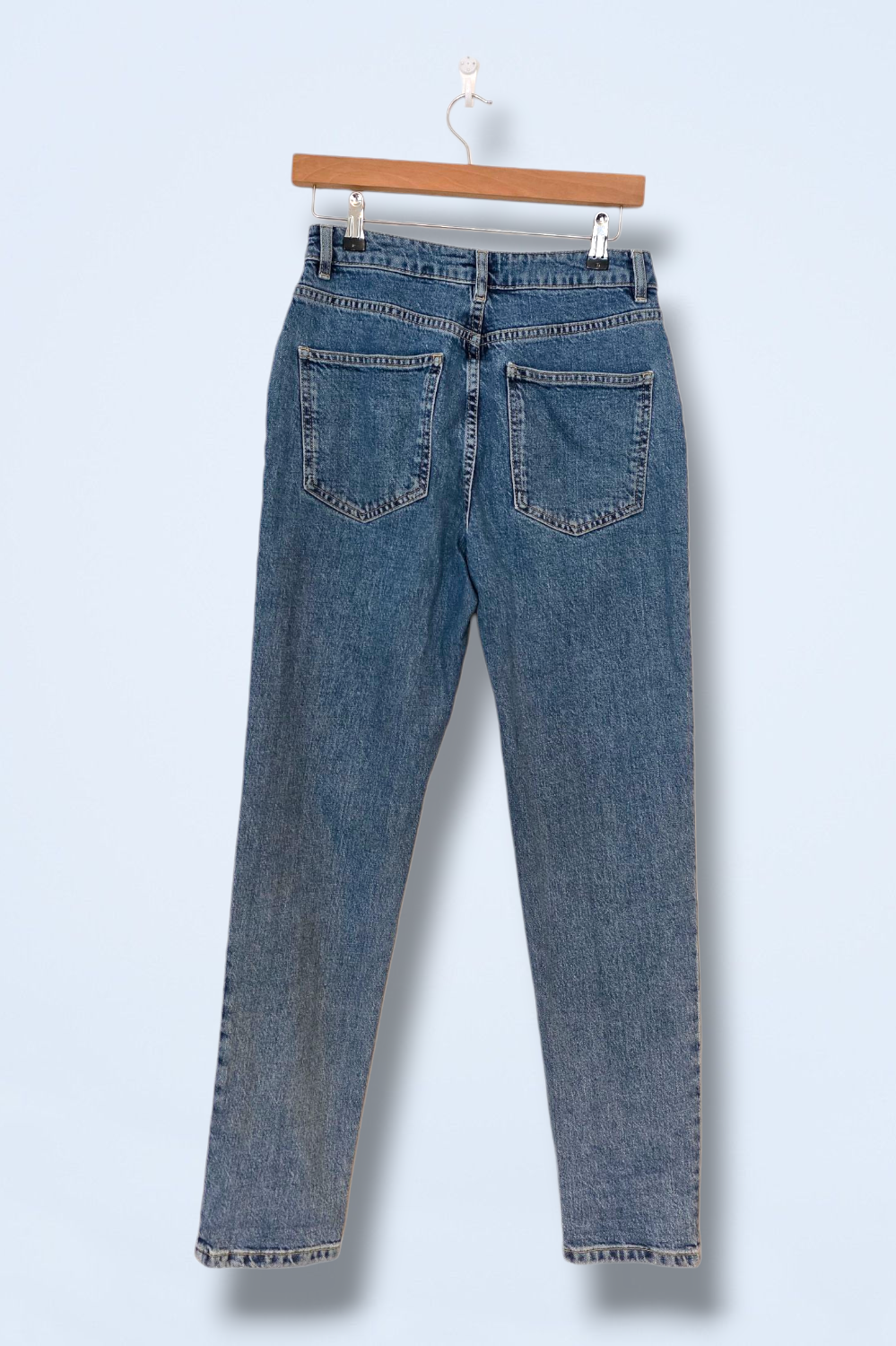 Hush Denim High Waist Mom Jeans Size UK 8
