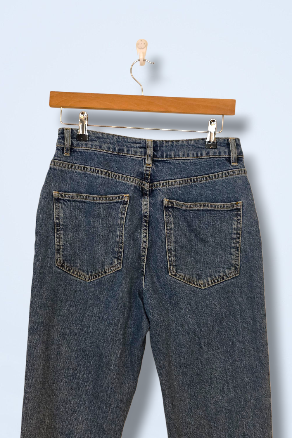 Hush Denim High Waist Mom Jeans Size UK 8