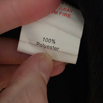 In The Style Black Crinkle Effect Satin Shirt UK 6 Oversized