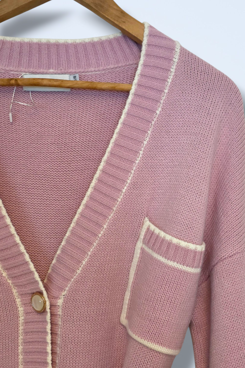 In The Style Size 6/8 Long Belted Knitted Cardigan Acrylic