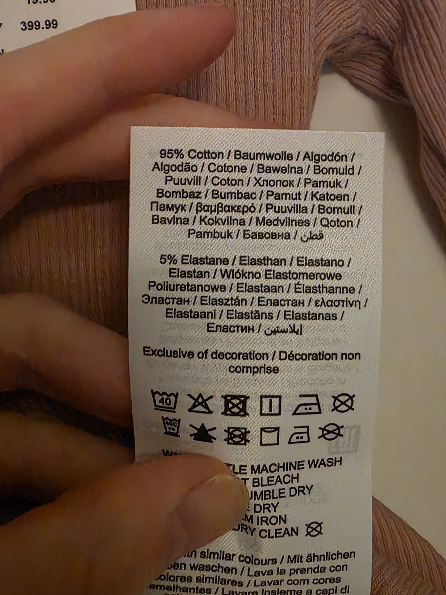 Dusky Pink Ribbed Crop Top Long-sleeved New Size Medium