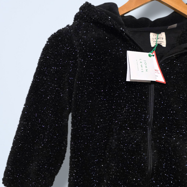 John Lewis – NWT – Age 5 Black Hooded Cat Onesie