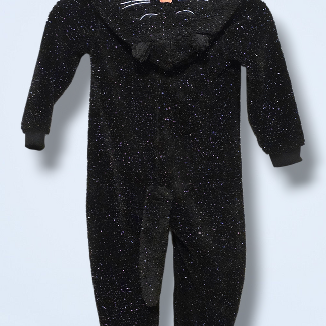 John Lewis – NWT – Age 5 Black Hooded Cat Onesie