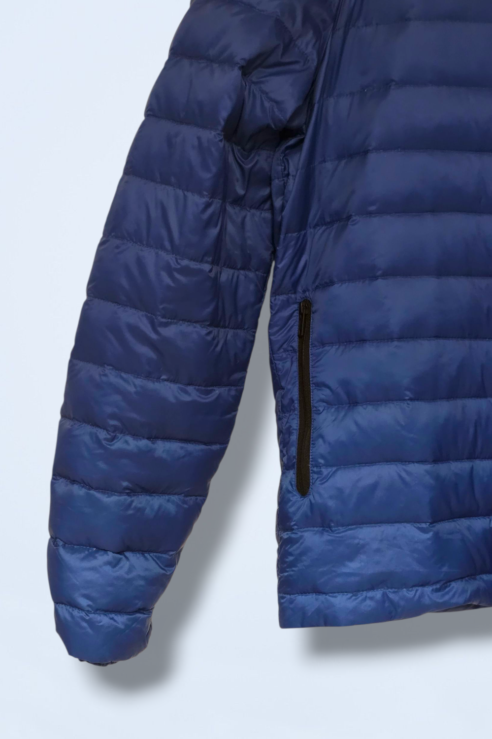 Jack Wills Blue Quilted Coat Full Zip Size XS Down Filled