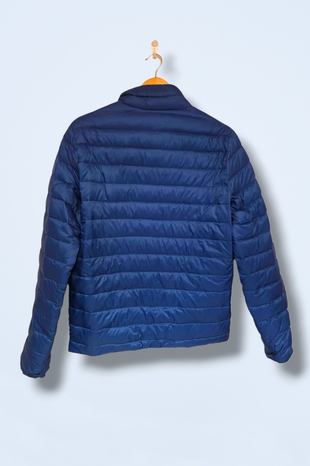 Jack Wills Blue Quilted Coat Full Zip Size XS Down Filled