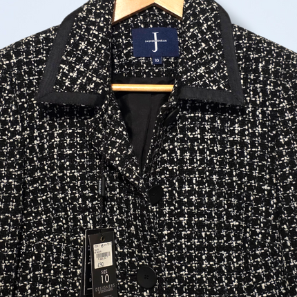 Jasper Conran – Size 10 – NWT – Black and White Printed Blazer