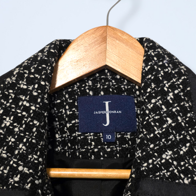 Jasper Conran – Size 10 – NWT – Black and White Printed Blazer