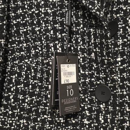 Jasper Conran – Size 10 – NWT – Black and White Printed Blazer